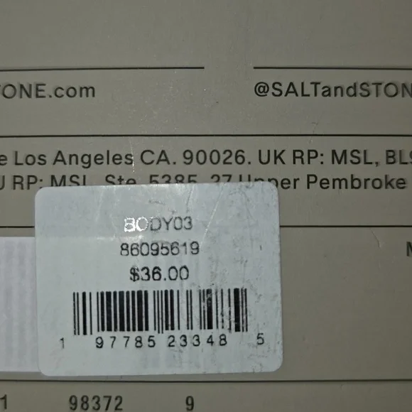 Salt & Stone Santal & Vétiver Body Wash - Cream - Picture 5 of 5